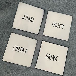 Rae Dunn Metal Coasters